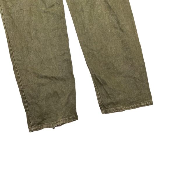 Levi’s VTG 90s 550 Relaxed Fit Tapered Leg Jeans Orange Tab FLAW Green 36x32 - Picture 4 of 7